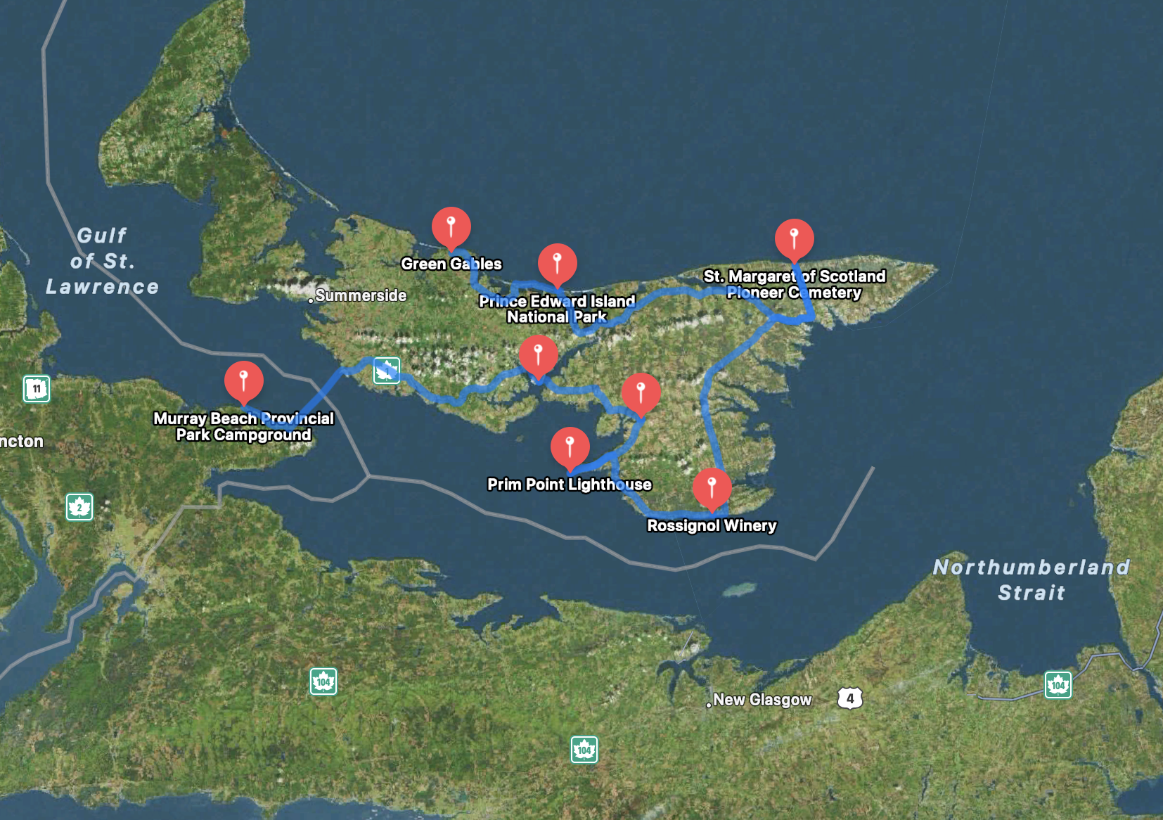 Our Shortened Tour of PEI