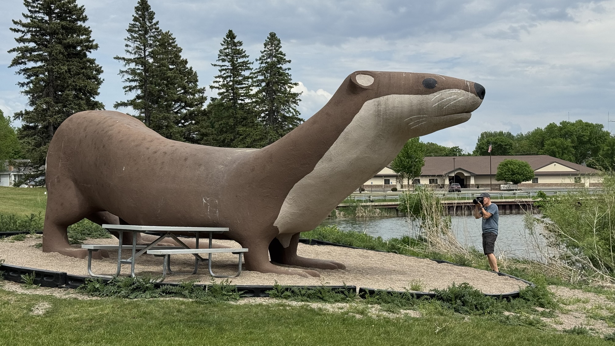 Otto, the World’s Largest Otter in Fergus Falls, MN